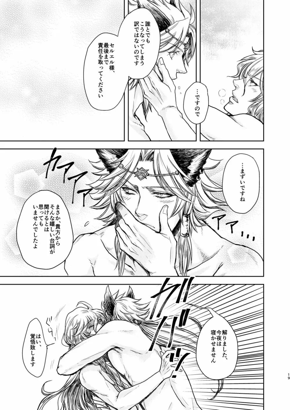 琥珀に映る藍玉 セルエル×ノイシュ再録 - page19