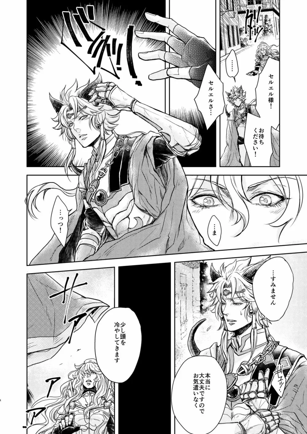 琥珀に映る藍玉 セルエル×ノイシュ再録 - page34