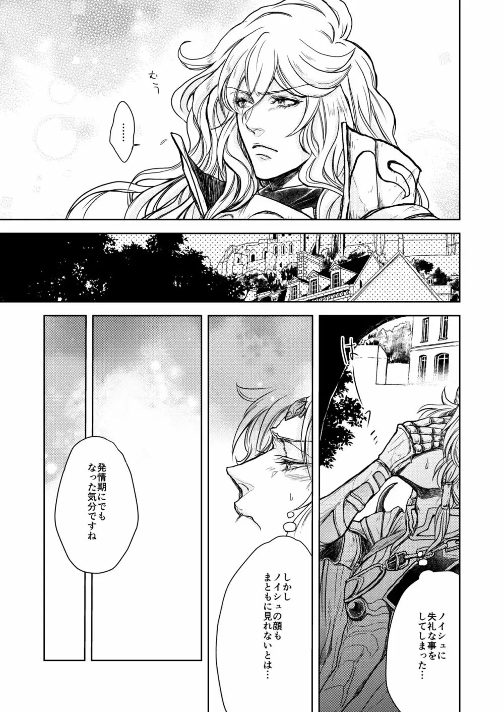 琥珀に映る藍玉 セルエル×ノイシュ再録 - page35