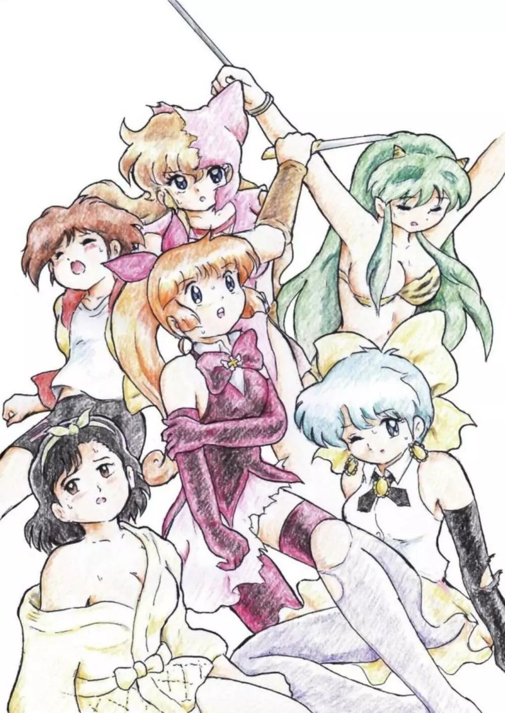 懐かしのアニメヒロイン・リョナ&凌辱ラフ画集 - page2