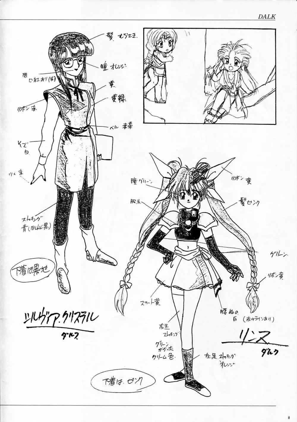 ALICE SOFT ILLUSTRATIONS ～アリスのらくがき帳～ 1993 - page8