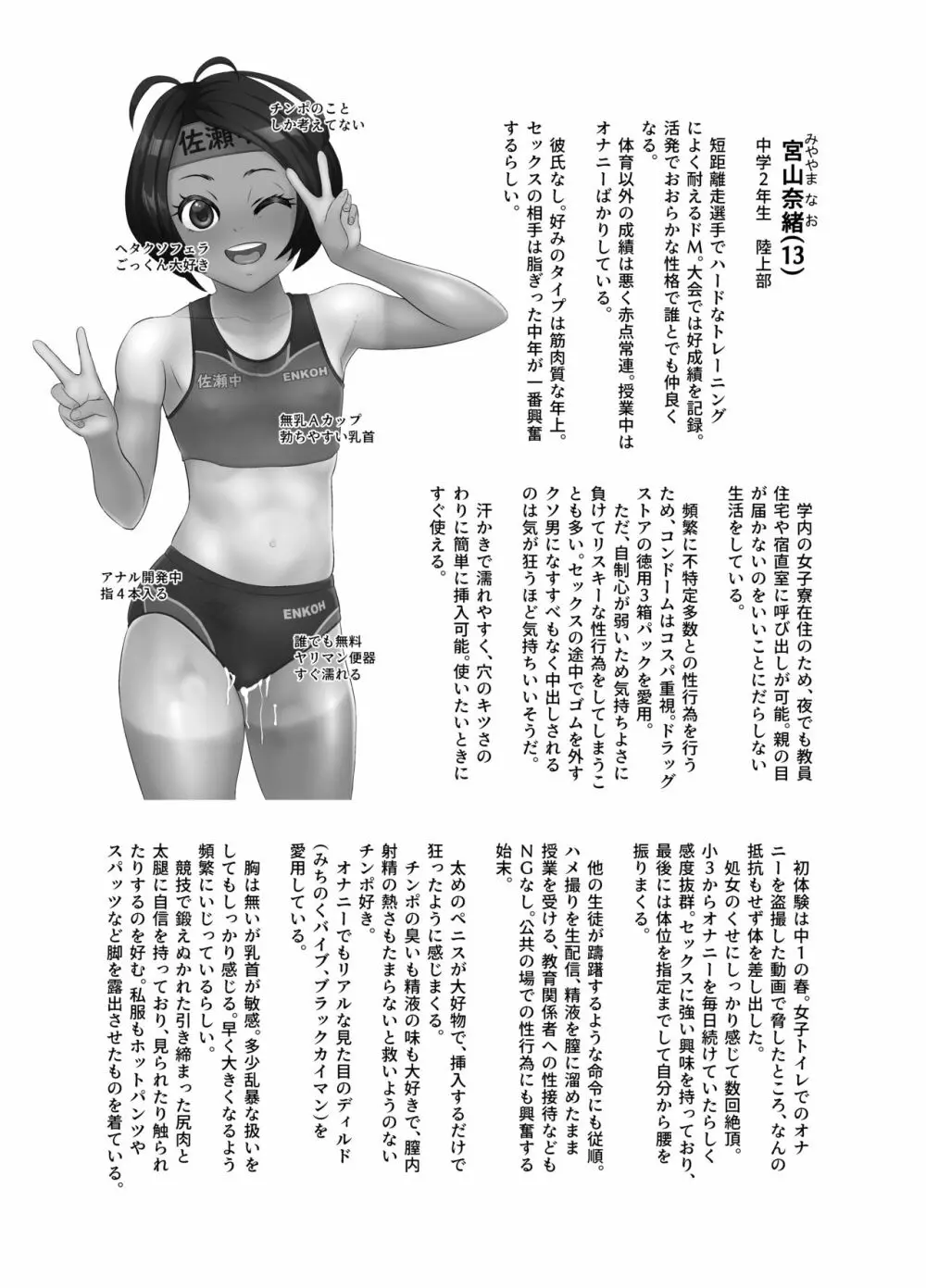 陸上部なお 極太のアレが欲しすぎて教師に媚びる変態アスリート - page3