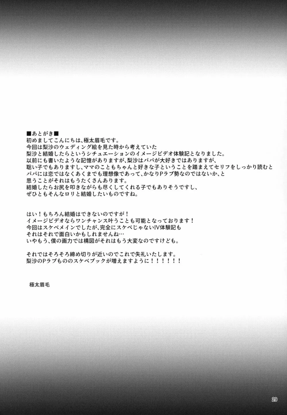 的場梨沙のイメージビデオ体験記―新婚編― - page28
