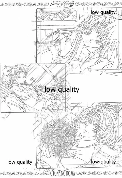 flutter of birdsII 天使たちの翼 線画集 - page40
