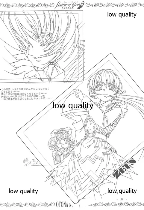 flutter of birdsII 天使たちの翼 線画集 - page53
