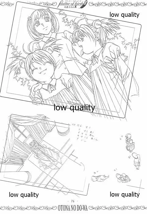 flutter of birdsII 天使たちの翼 線画集 - page75