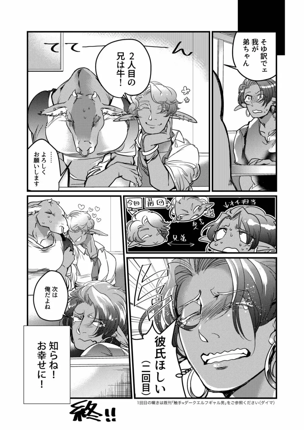 ダークエルフギャル男のいじわるアオカン! - page22