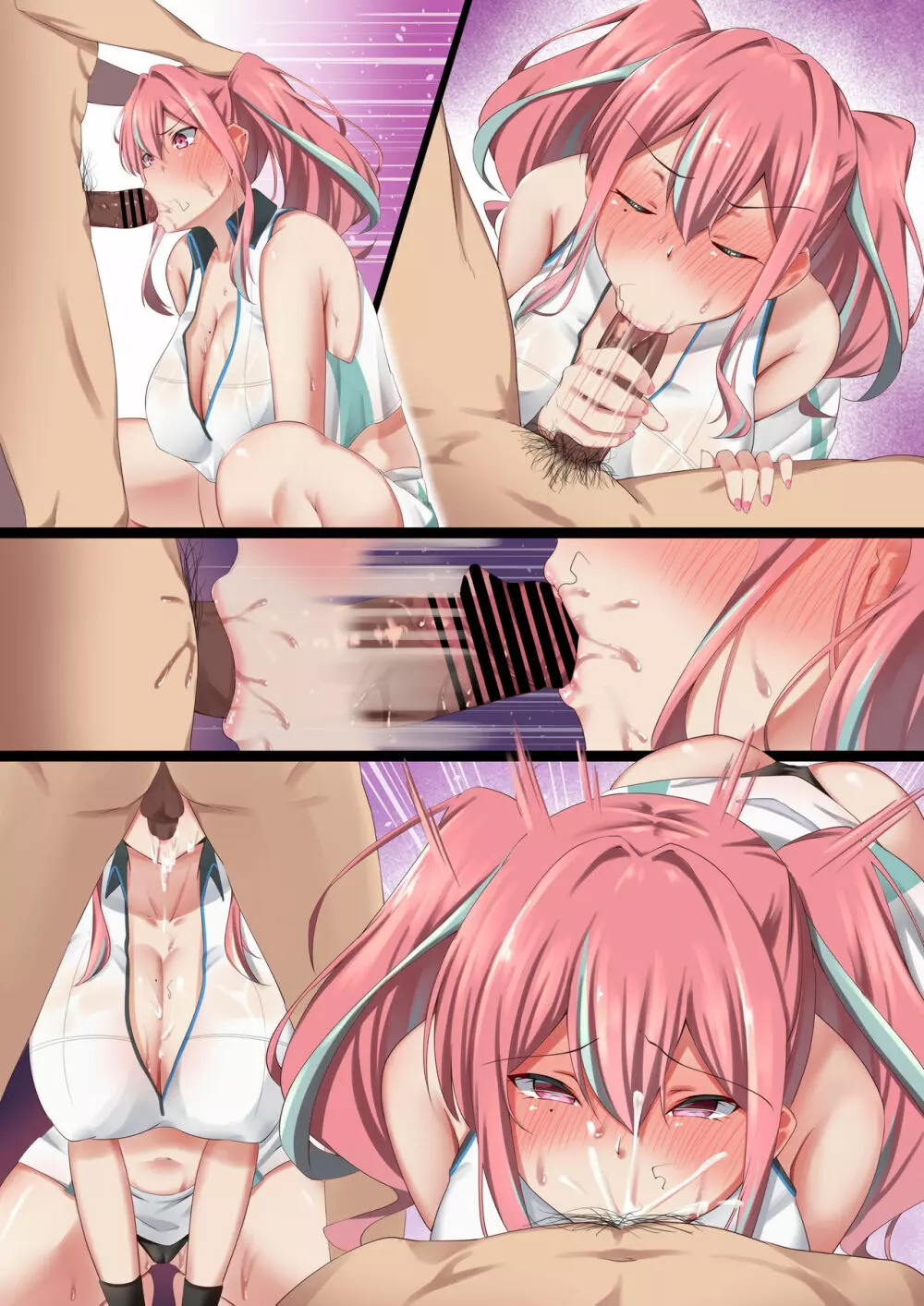 爆乳ギャルのオレの彼女がテニサーのヤリチン男に寝取られた話 - page39
