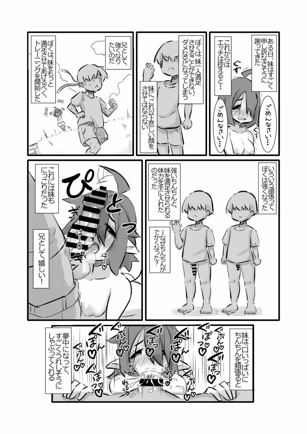 発情した巨乳妹サキュバスに襲われたけど兄として頑張る話 - page13