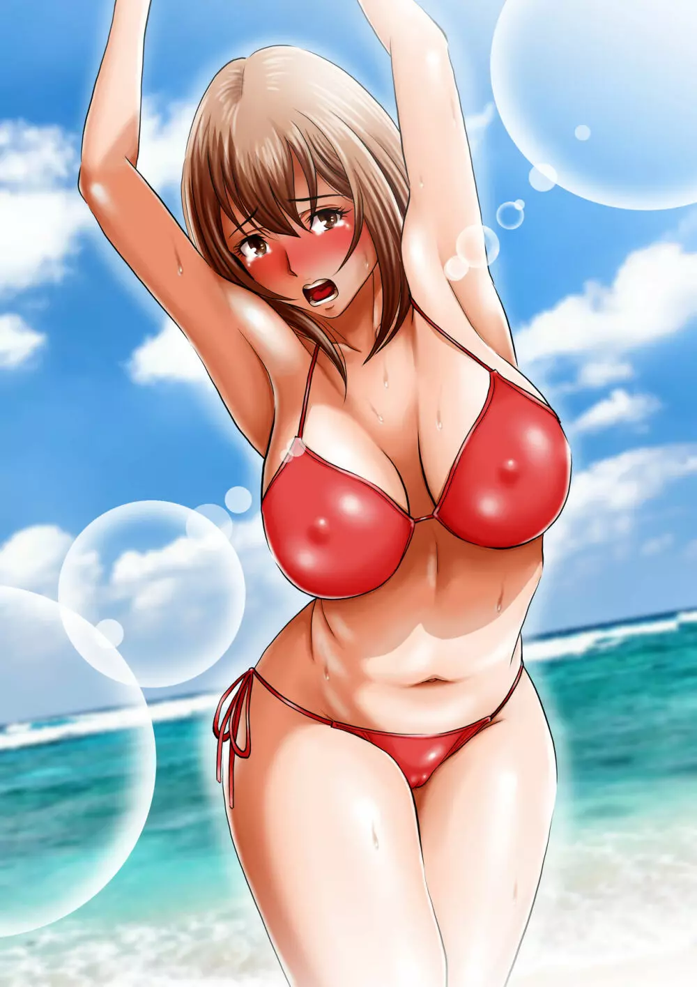 ヌーディストビーチへ新婚旅行させられた妻 - page45