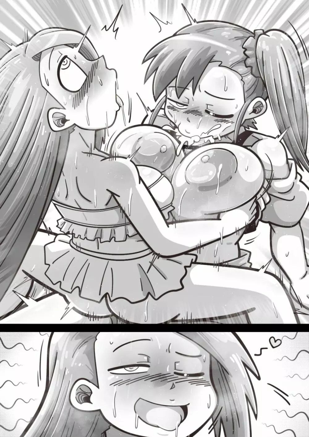ふたなりいおりんが真美のおっぱいを堪能する漫画 - page37