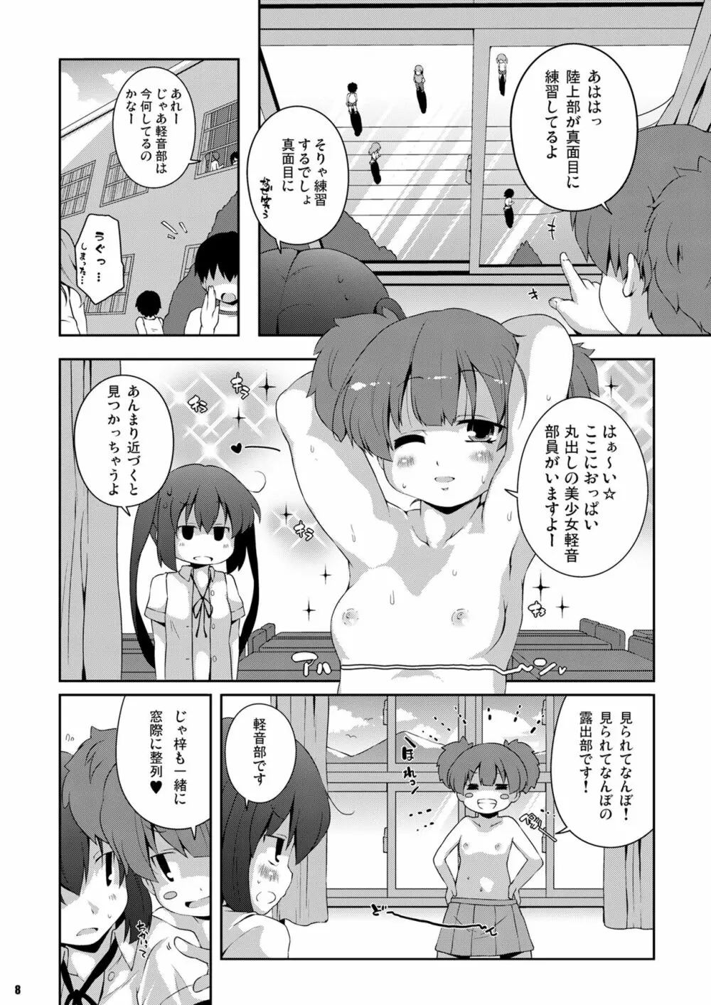 ろしゅつｘけいおん - page8