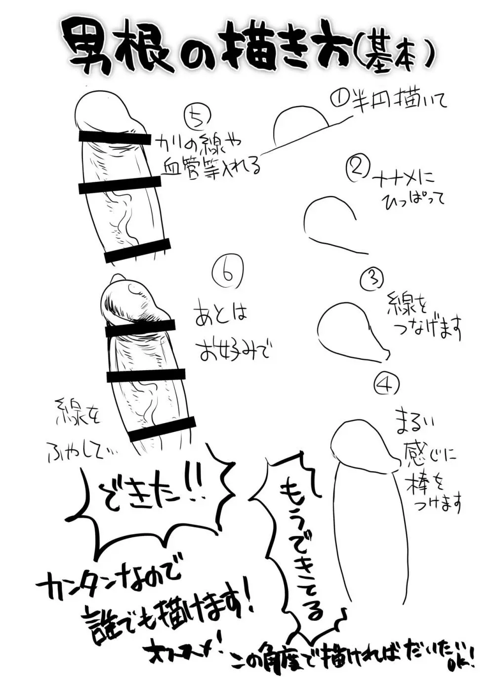男根の描き方 - page3
