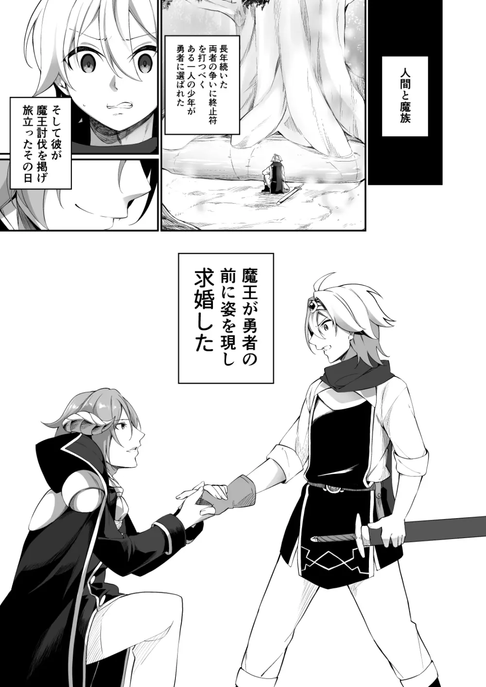 復讐に燃える勇者様、TSして無事魔王様のお嫁さんになる。 - page3