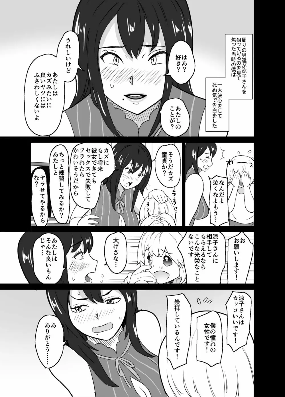 いちゃラブ手コキしながら浮気報告するビッチな年上彼女 - page7