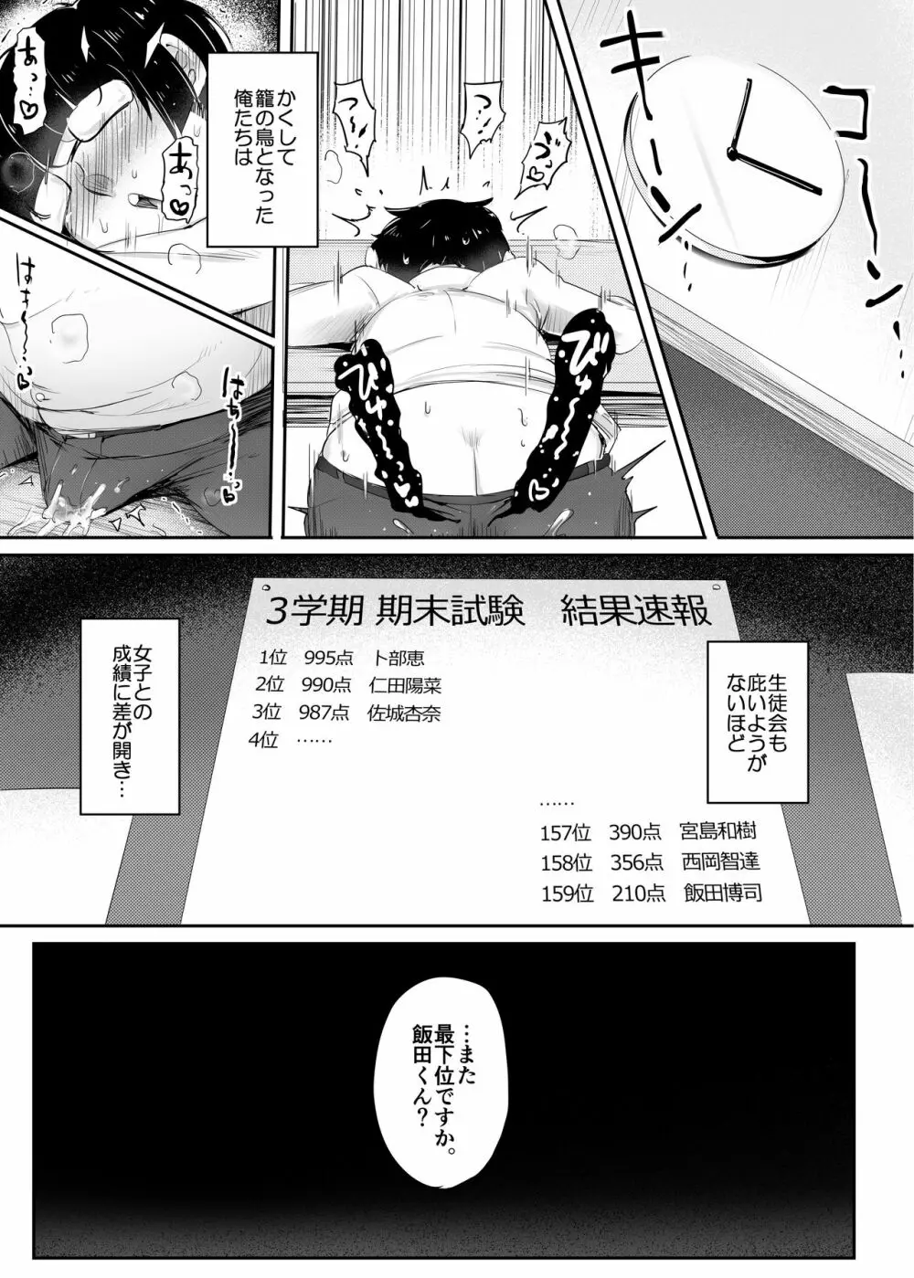 よわいね、男の子って。～手コキで学年最下位転落～ - page32