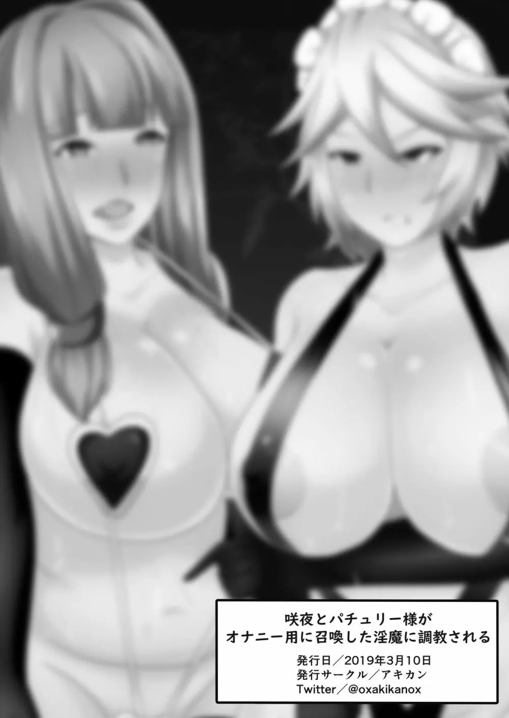 咲夜とパチュリー様がオナニー用に召喚した淫魔に調教されちゃう - page27