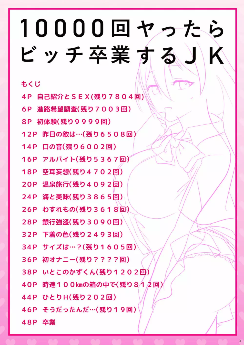 10000回ヤったらビッチ卒業するJK - page3