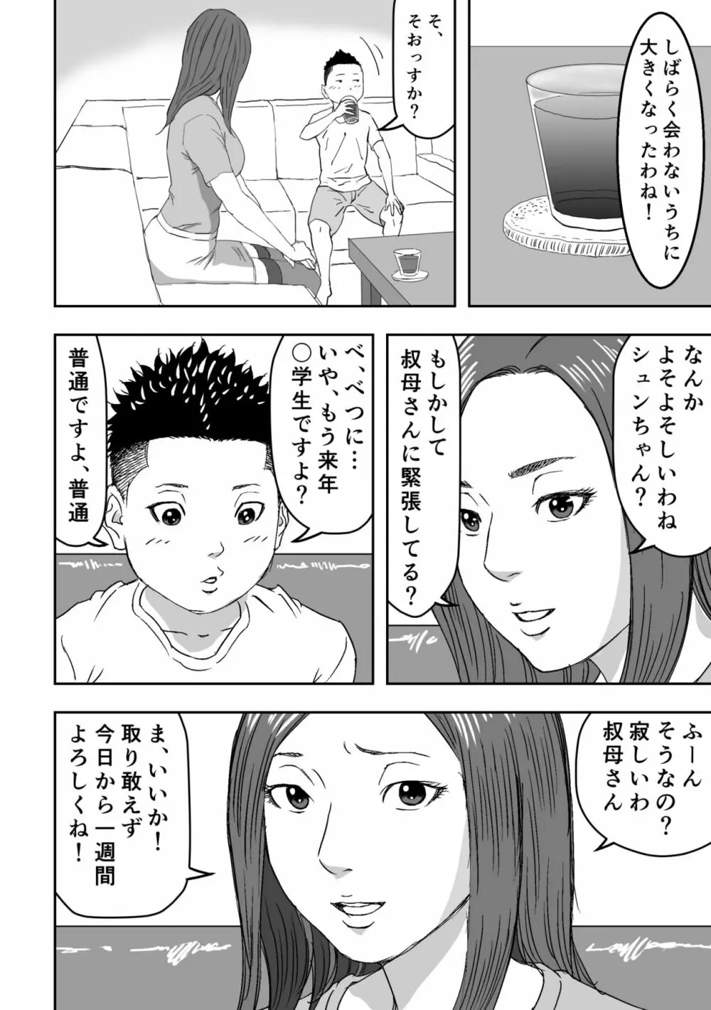 ムチムチな叔母さんが誘ってきたので筆おろしされてみた。 - page4
