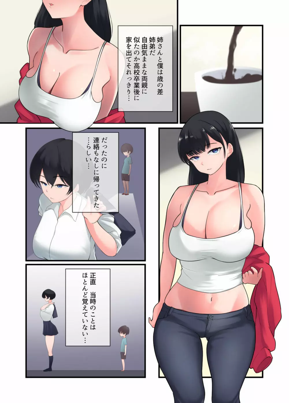姉の下着でオナニーしてるのがばれた弟くんがそのまま甘々逆レイプされるお話 - page4
