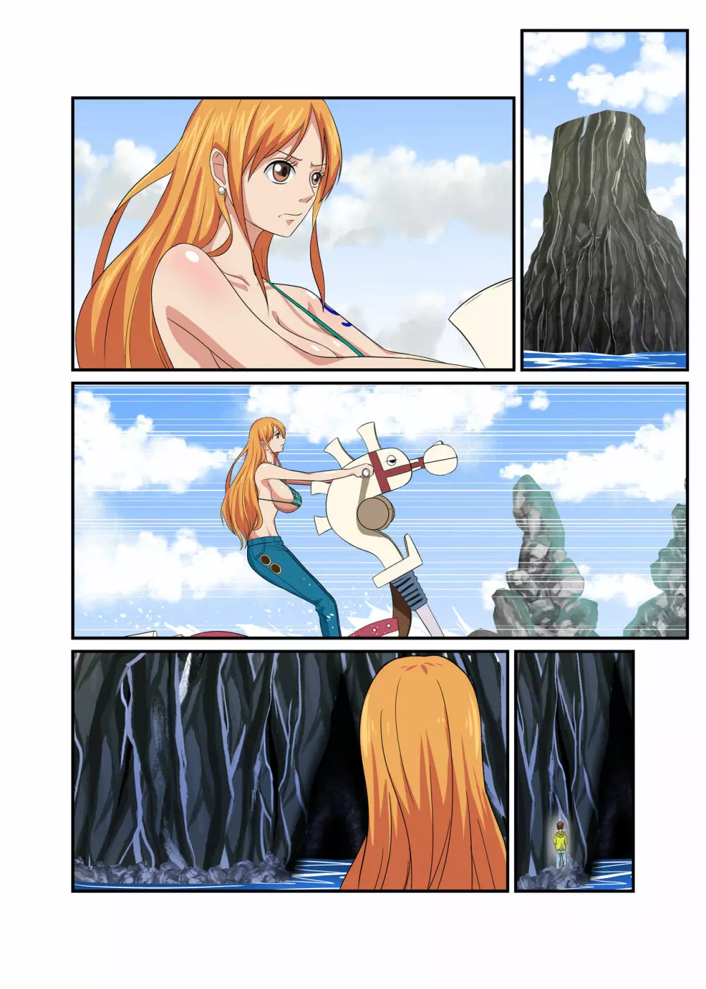 泥棒猫の銅像の前で - page24