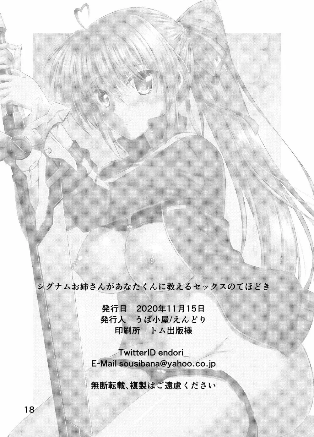 シグナムお姉さんがあなたくんに教えるセックスのてほどき - page18