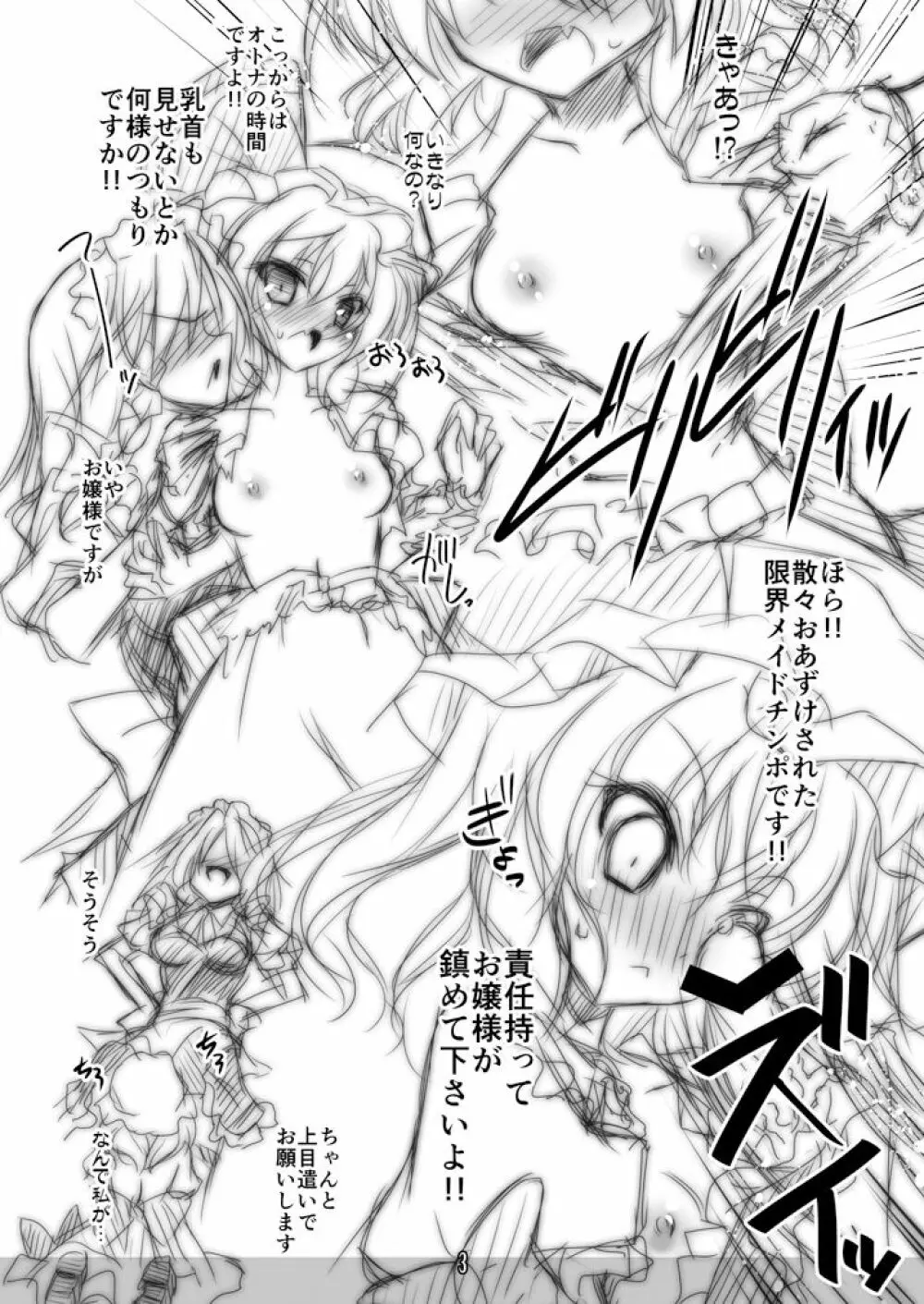 全裸待機していたお嬢様本が成人向けじゃなかった件について - page3