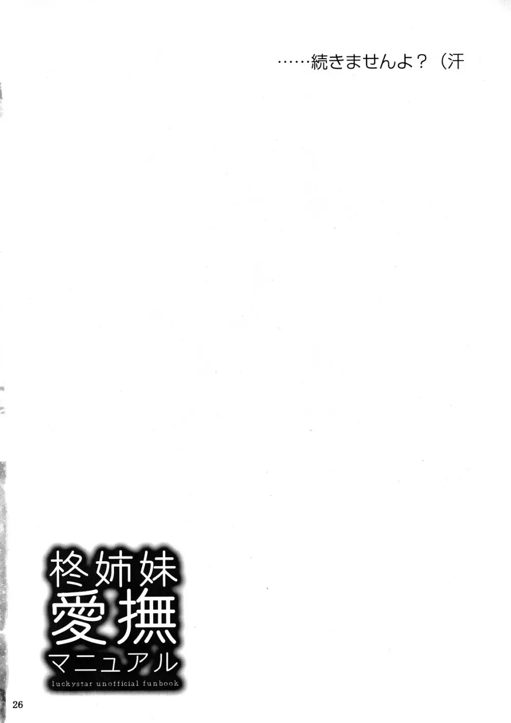 柊姉妹愛撫マニュアル - page27