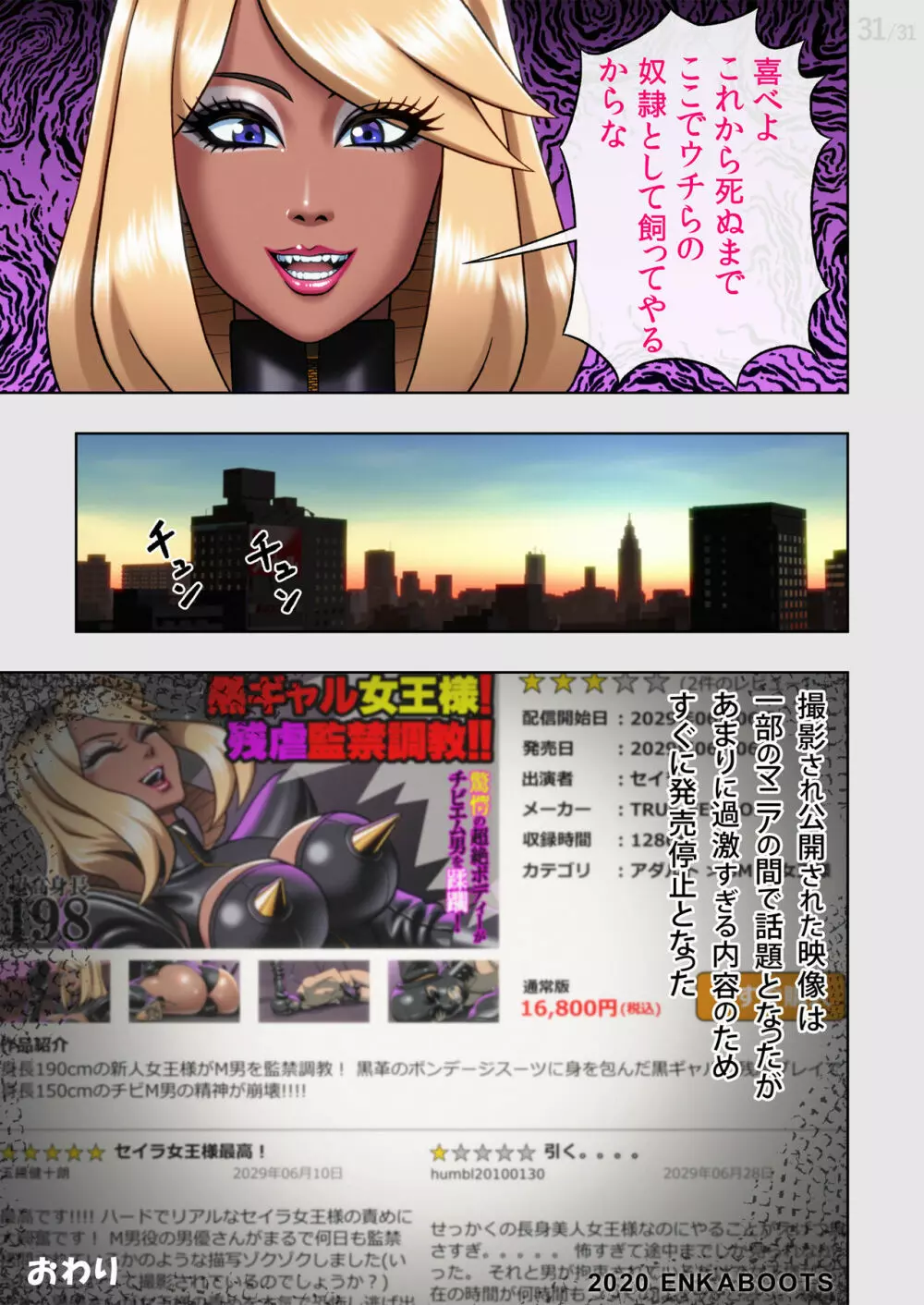 黒ギャルボンデージ:塩化ブーツの漫画2 - page33