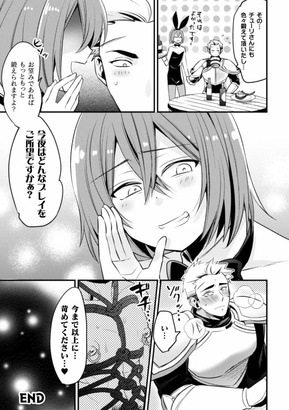 生真面目ドM戦士、酒場のバニー男の娘に××されちゃいました - page33