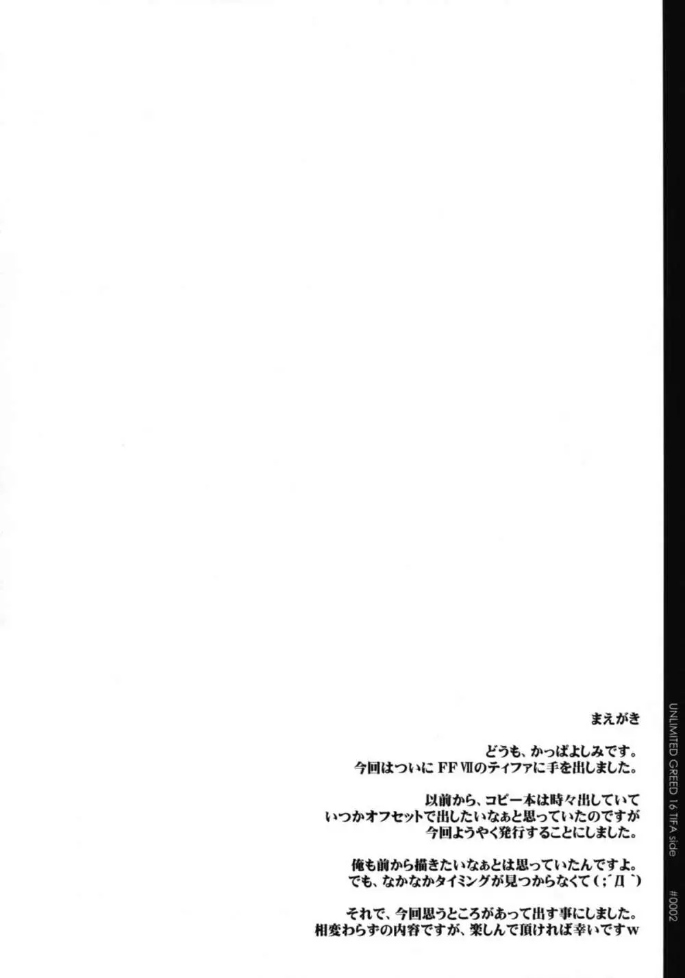Unlimited Greed 16 Tifa Lockhart Side - page3