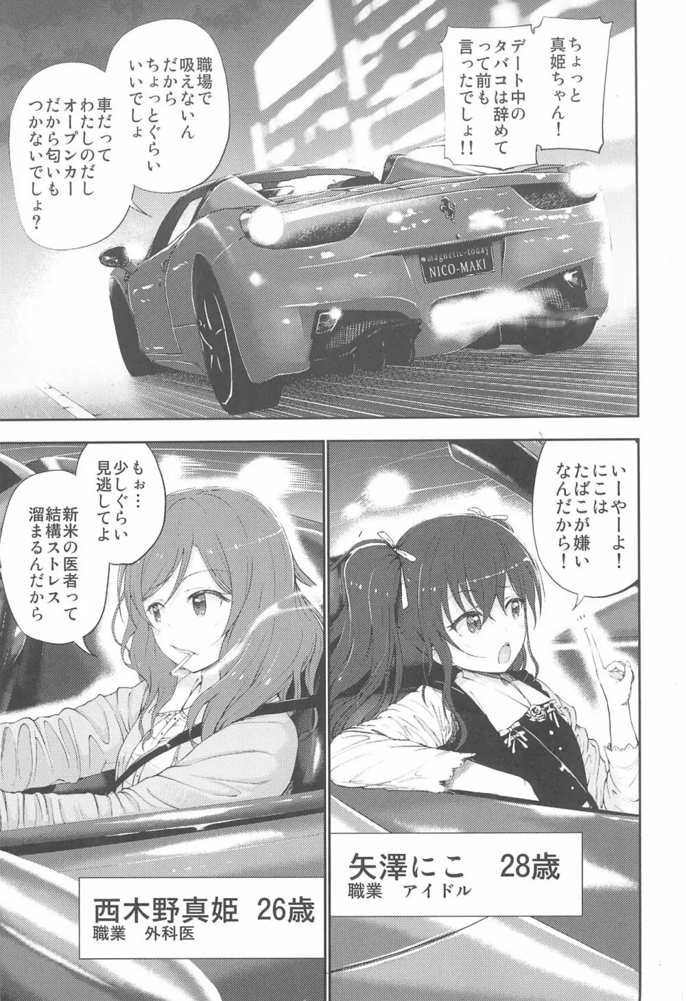 にこまき10年後 磁石なふたりの愛情狂現 - page3