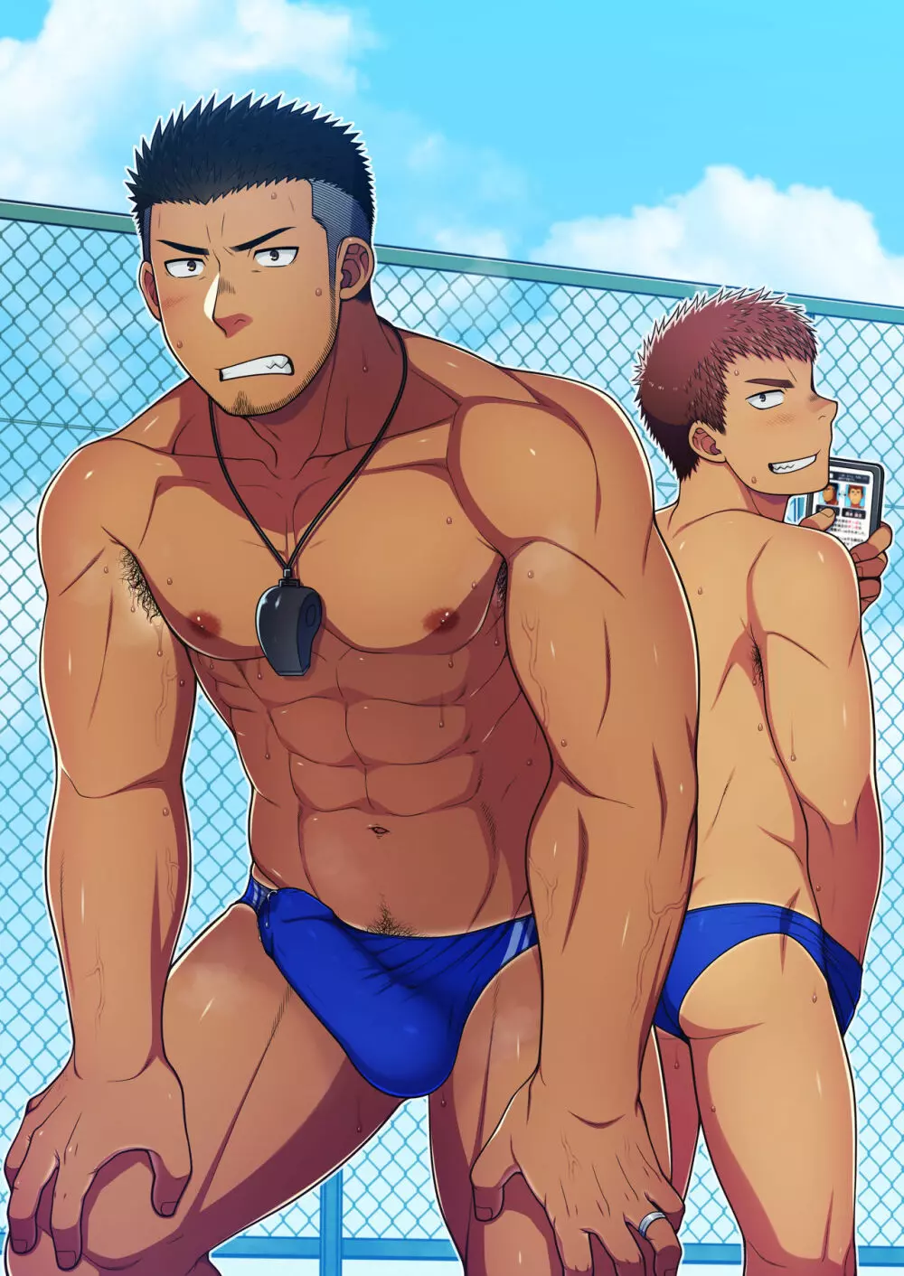 性感Link～感覚共有アプリで水泳部のコーチと俺の♂♂な部分を繋いで刺激してみた。 - page37