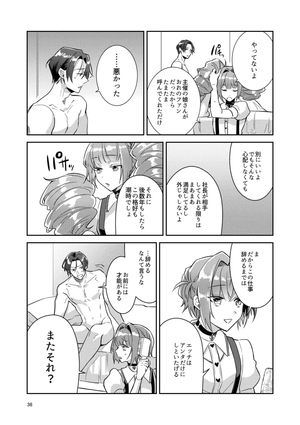男の娘アイドル全員バリタチ計画vol1 -かのんと社長の場合- - page36