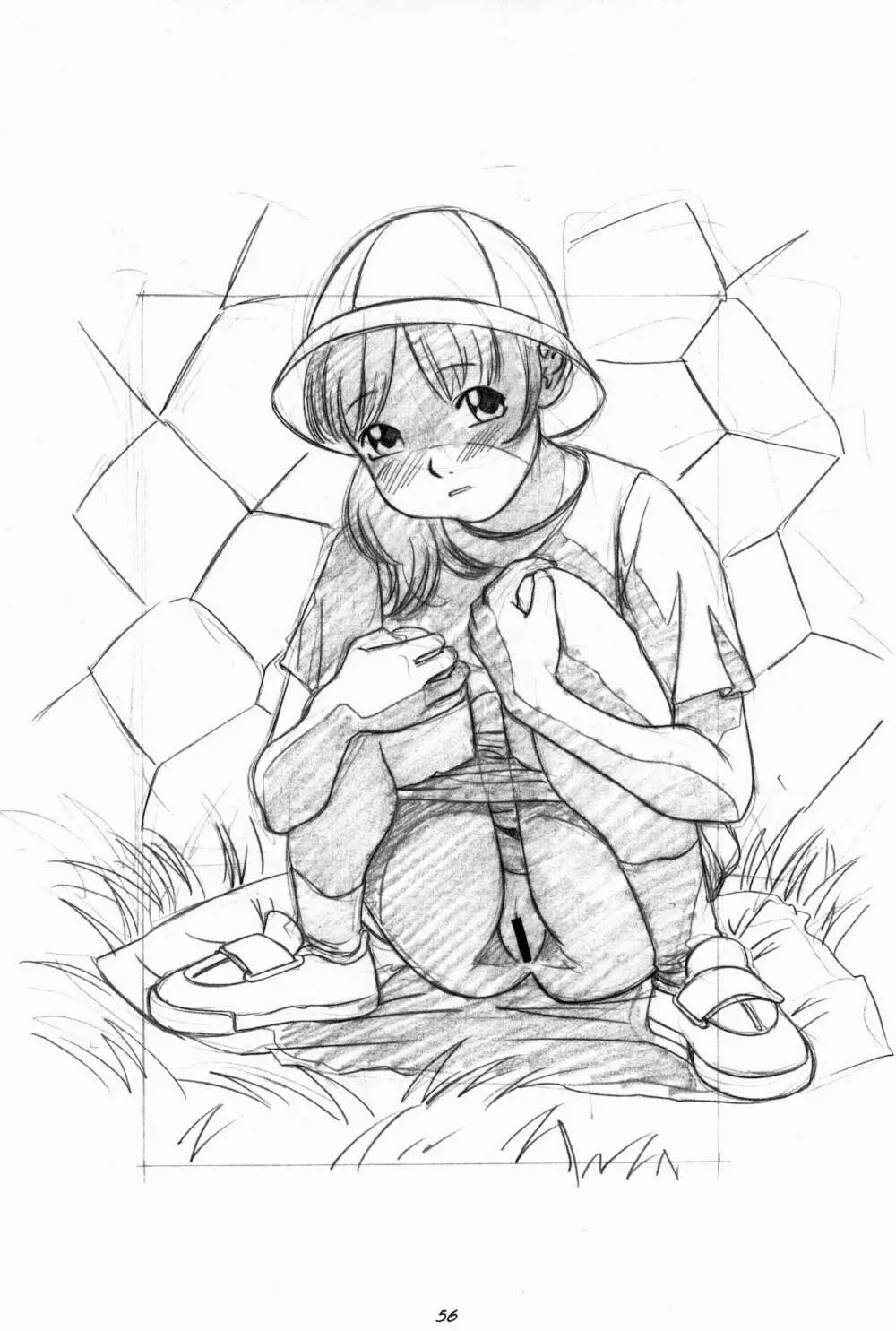 らくがきッズ 6 ～おりじなる少女鉛筆原画集～ - page58