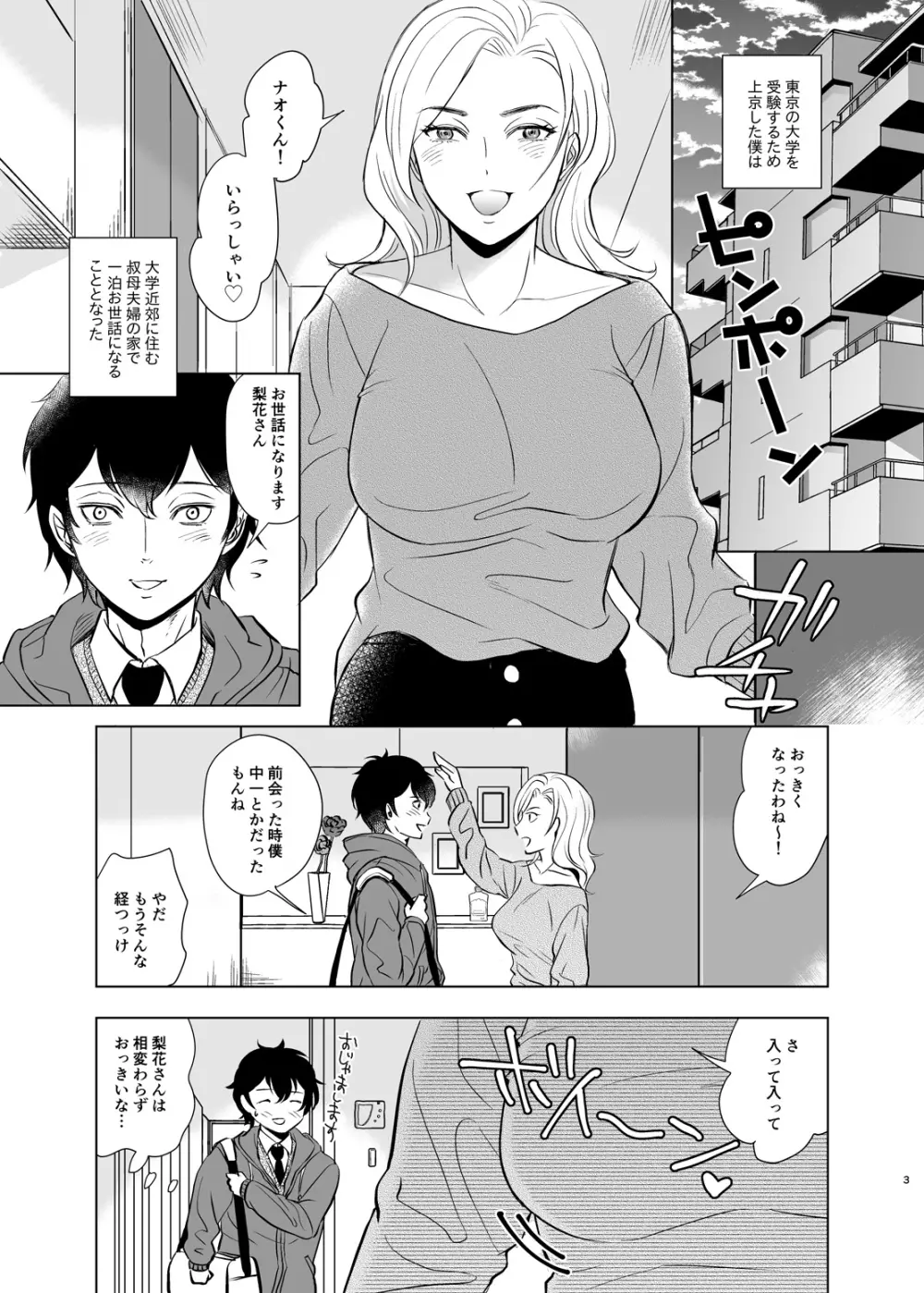 入試前日人妻の叔母に筆おろしされた - page4