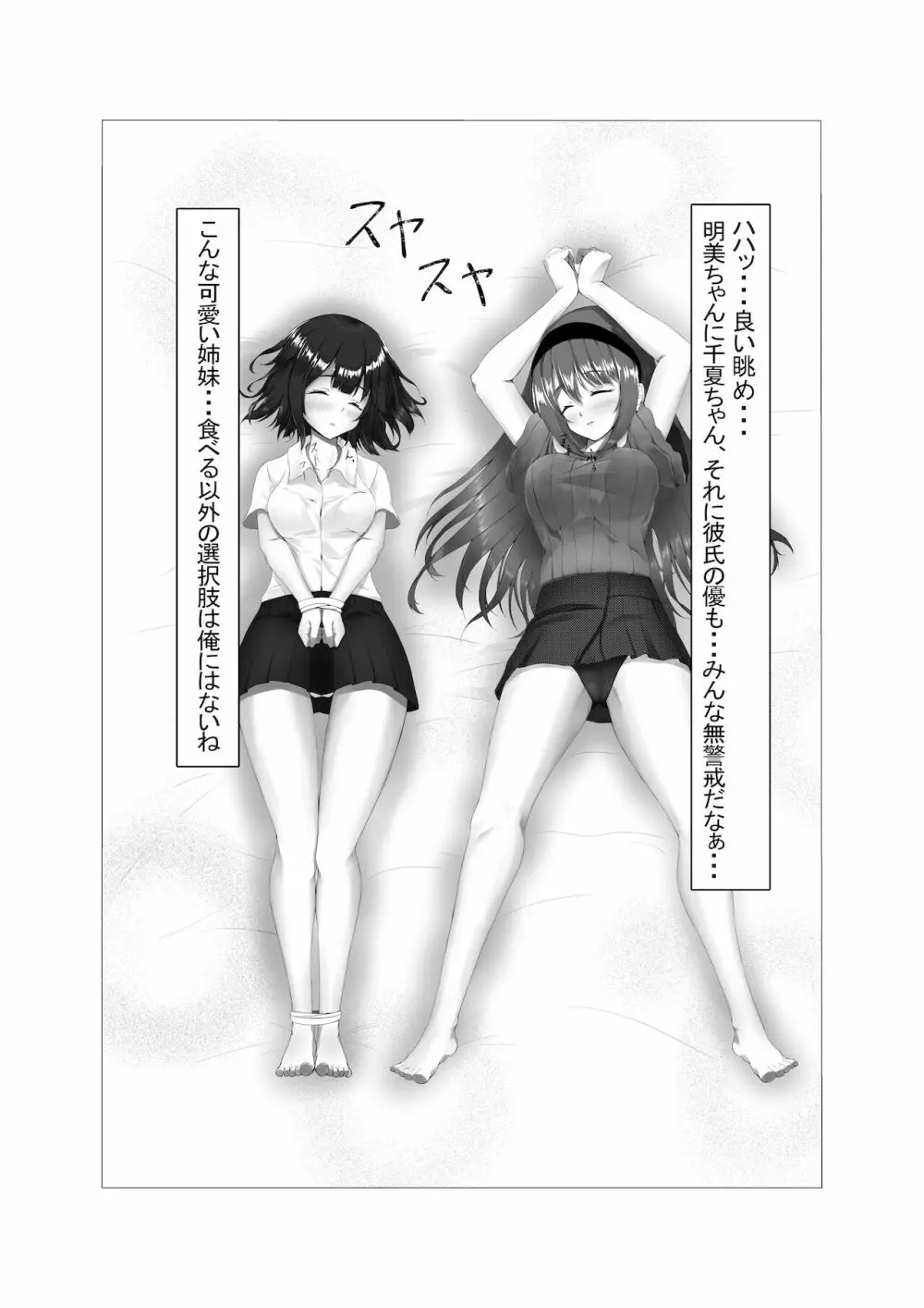 可愛い姉妹を睡眠レイ〇で寝取り計画 - page9