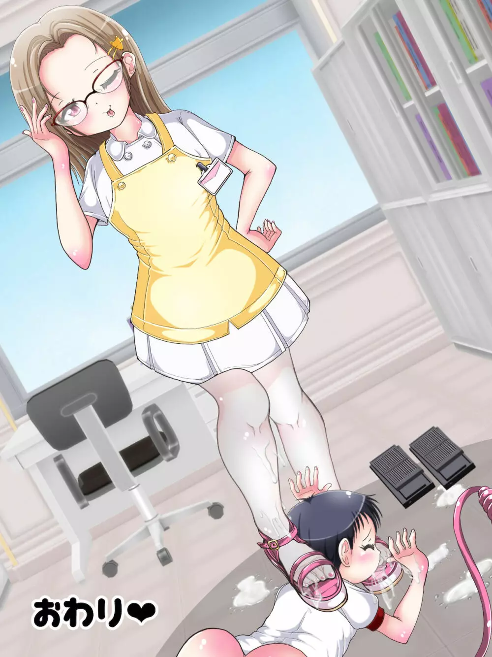 おねショタ足コキ性教育！？ナースの足コキ射精指導 - page101