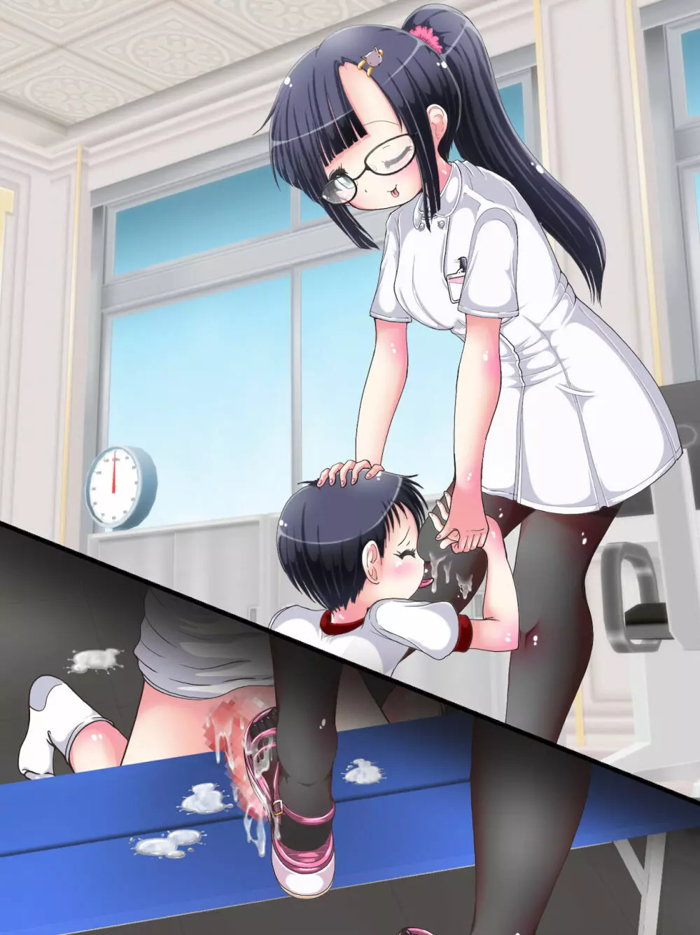 おねショタ足コキ性教育！？ナースの足コキ射精指導 - page280