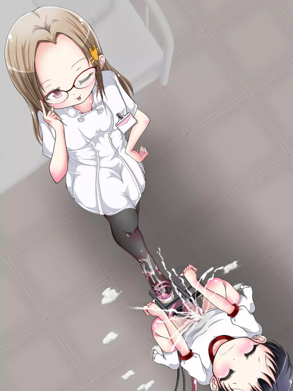 おねショタ足コキ性教育！？ナースの足コキ射精指導 - page299