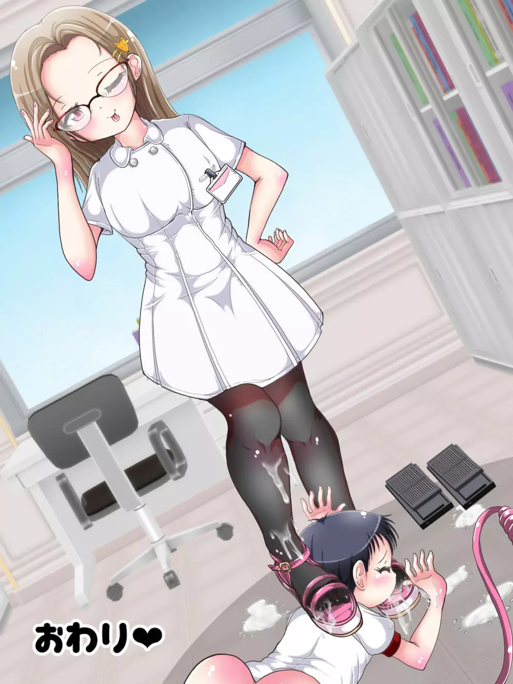 おねショタ足コキ性教育！？ナースの足コキ射精指導 - page301
