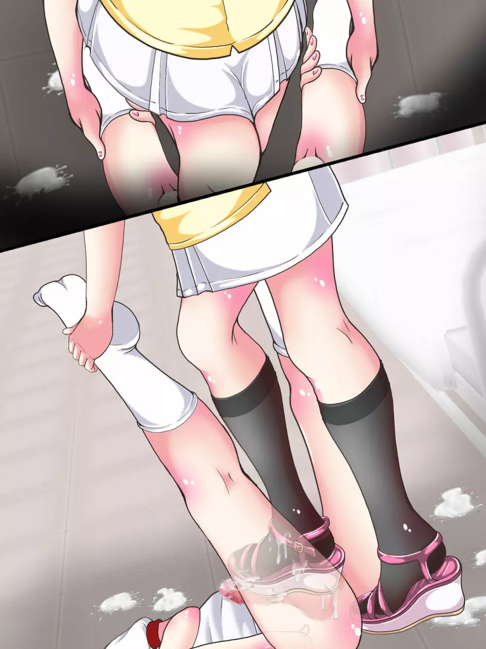 おねショタ足コキ性教育！？ナースの足コキ射精指導 - page392