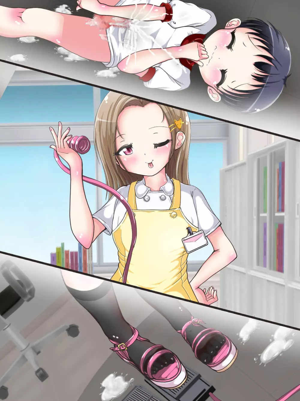 おねショタ足コキ性教育！？ナースの足コキ射精指導 - page396