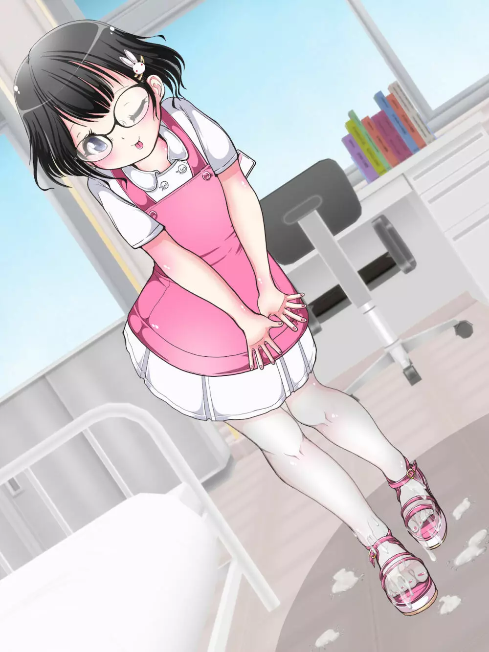 おねショタ足コキ性教育！？ナースの足コキ射精指導 - page72