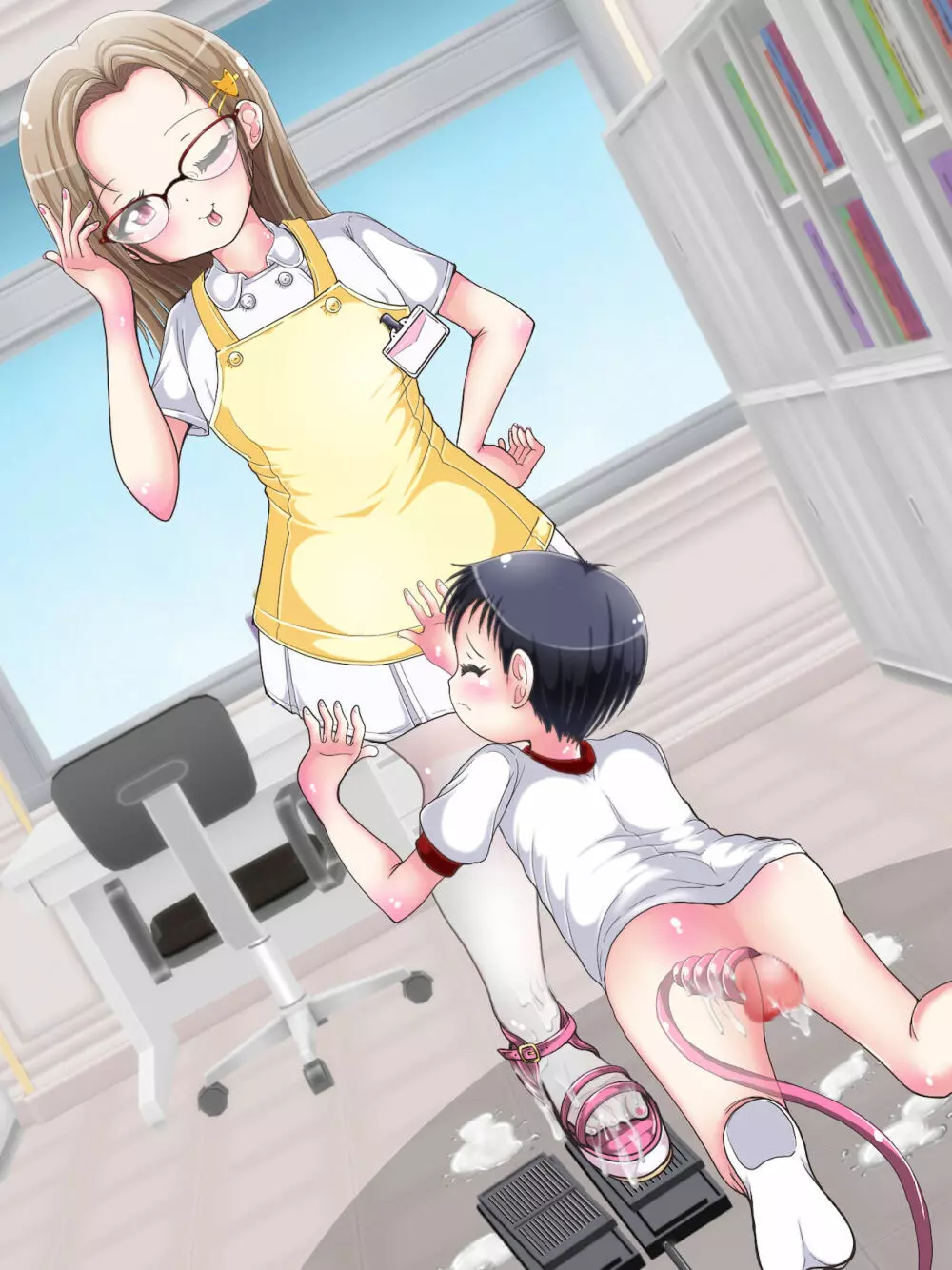 おねショタ足コキ性教育！？ナースの足コキ射精指導 - page97