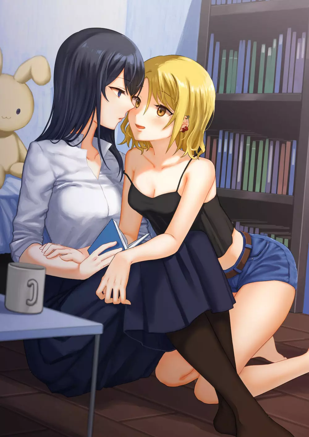1RTで仲悪いノンケ女子たちが1秒キスするシリーズ お試し同棲してみない？ - page21