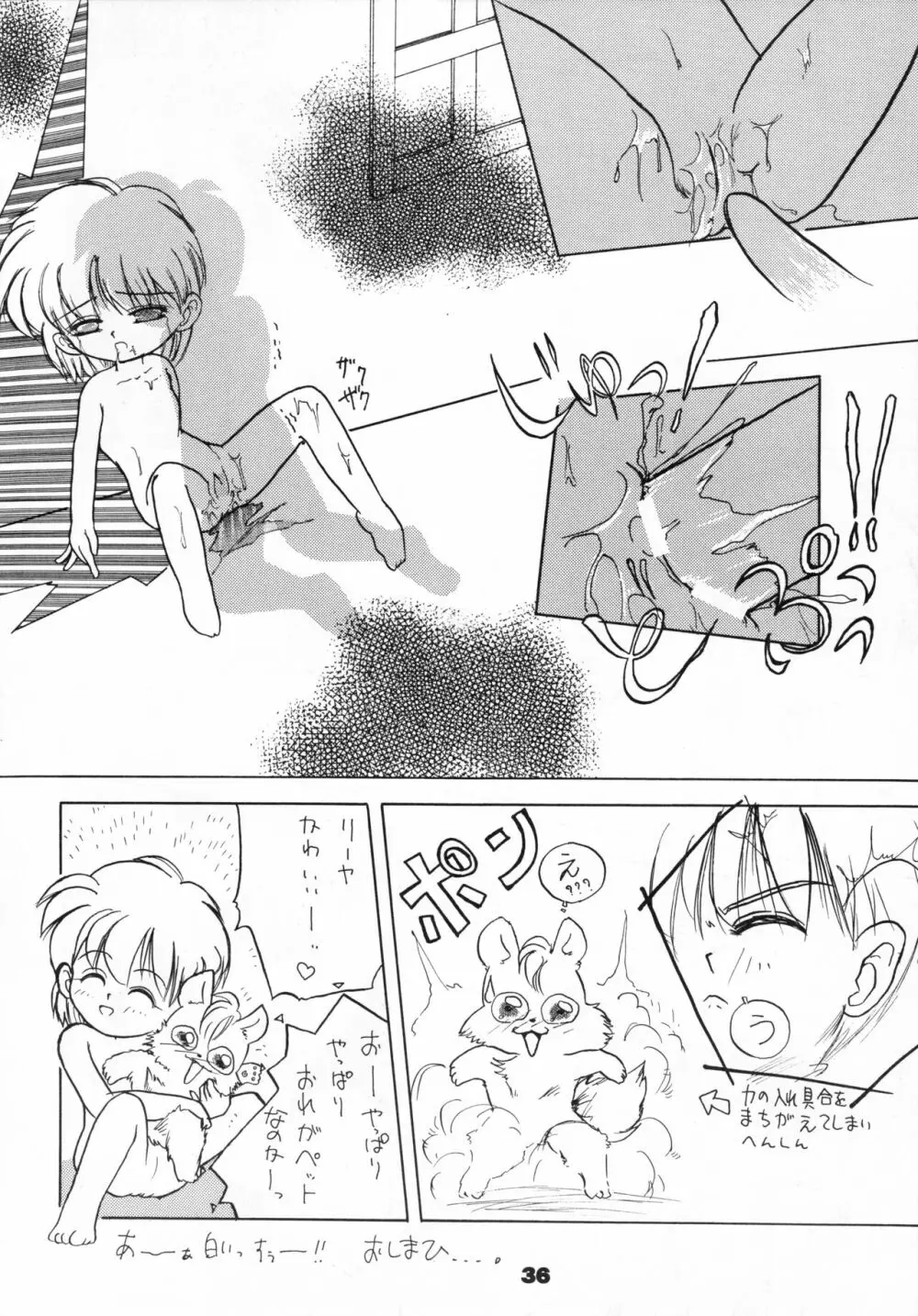 (C46) [リボン結び (江崎なると)] おもちゃのCHA-CHA-CHA (赤ずきんチャチャ) - page35