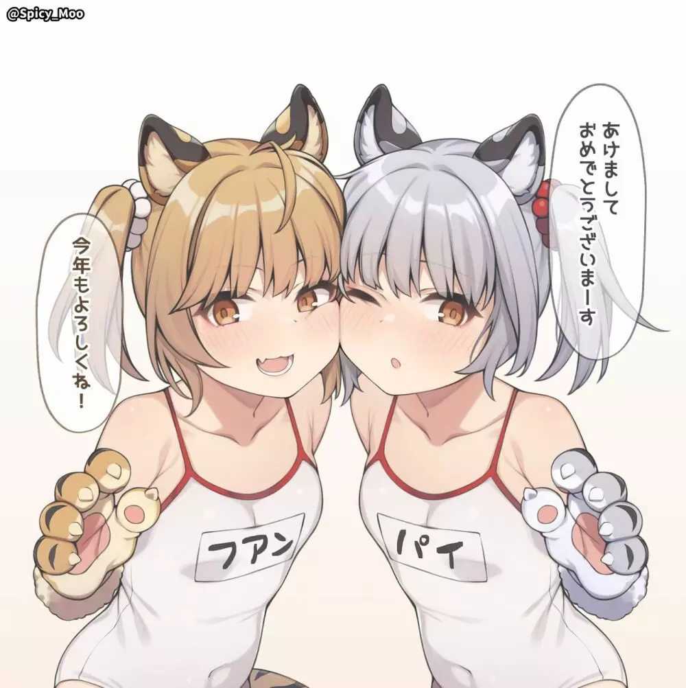 双寅の姉妹丼を美味しく食べるだけの絵 - page2