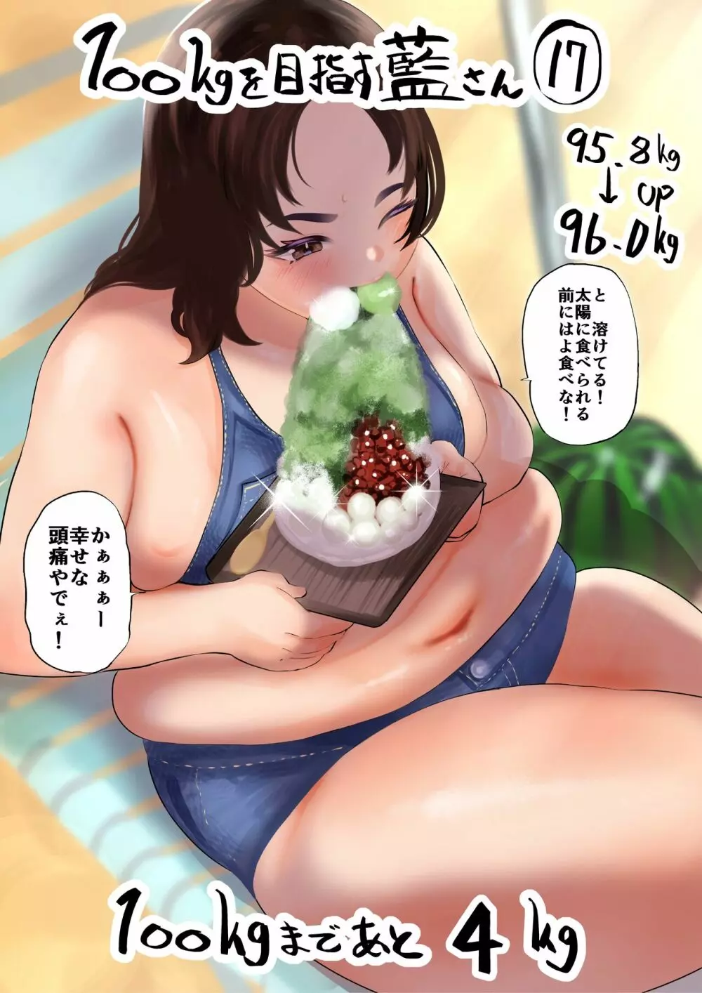 100日後に10キロ太る藍さん + 100㎏を目指す藍さん - page72