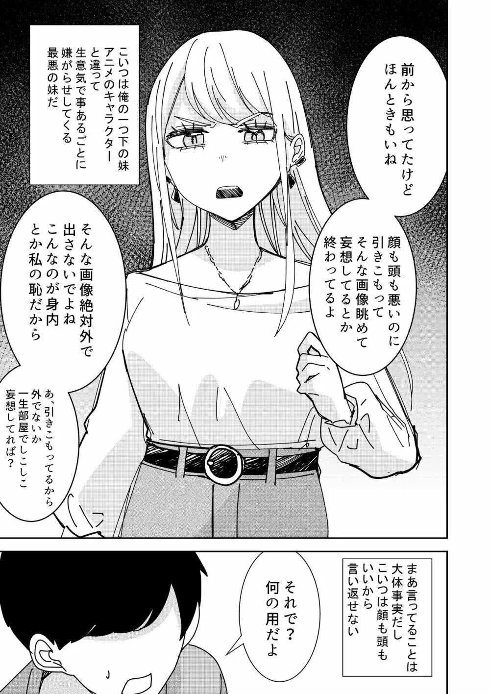 催眠アプリで! ～クソ生意気な妹をオナホにしてみた～ - page3